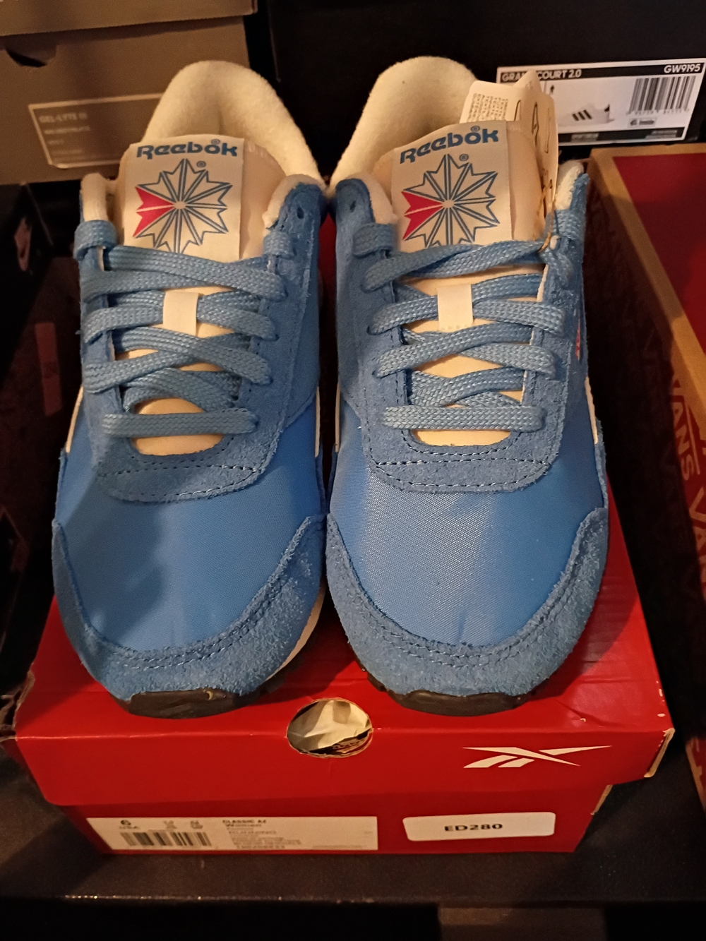 Reebok Women's s Light Blue and White Athletic Sneakers